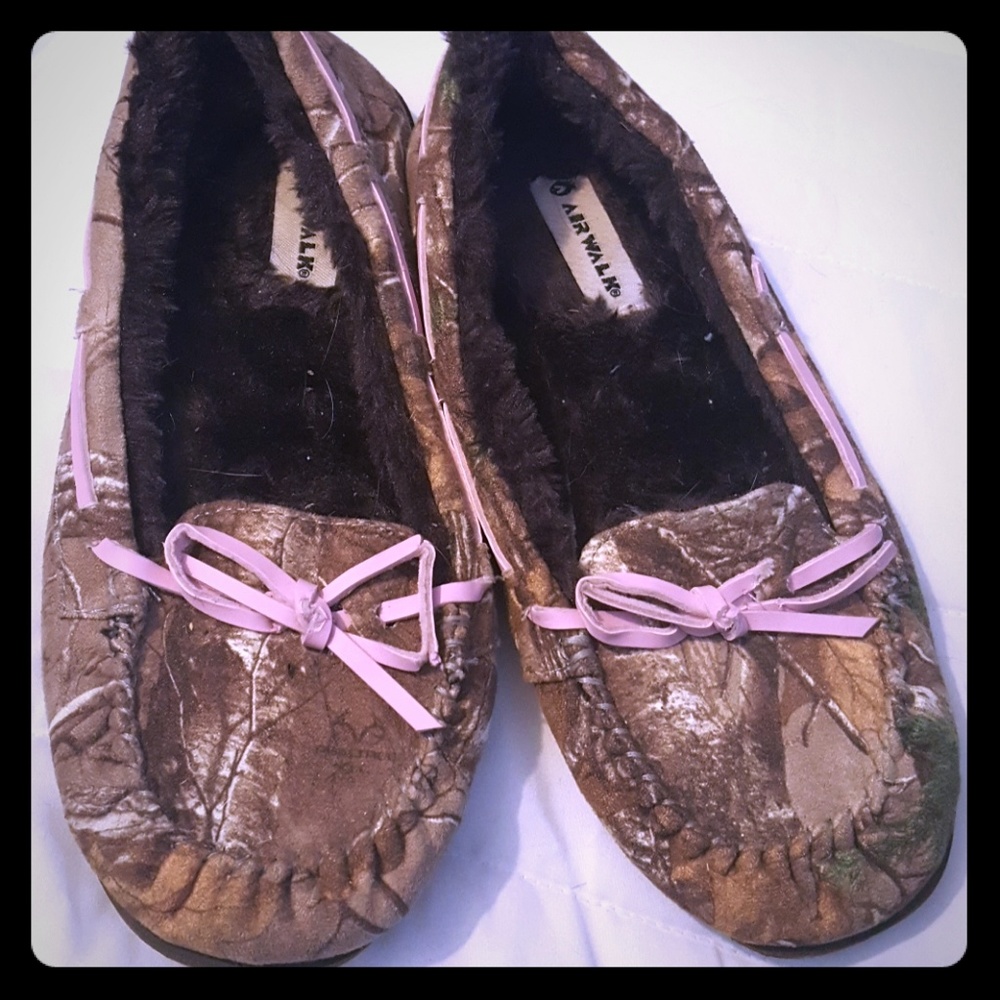 Camo moccasins